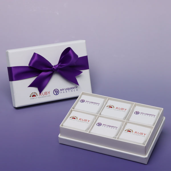 Corporate branded chocolate customized printed hard box