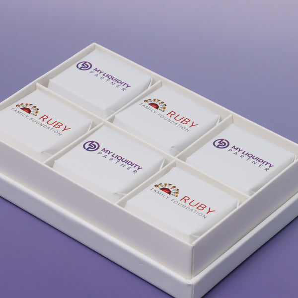 Corporate branded chocolate customized printed hard box