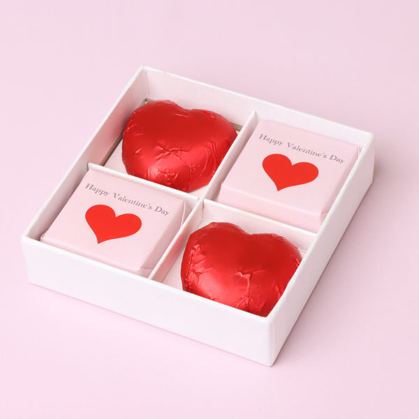 Set of 20 happy valentines day designed premium chocolate box with ribbon.