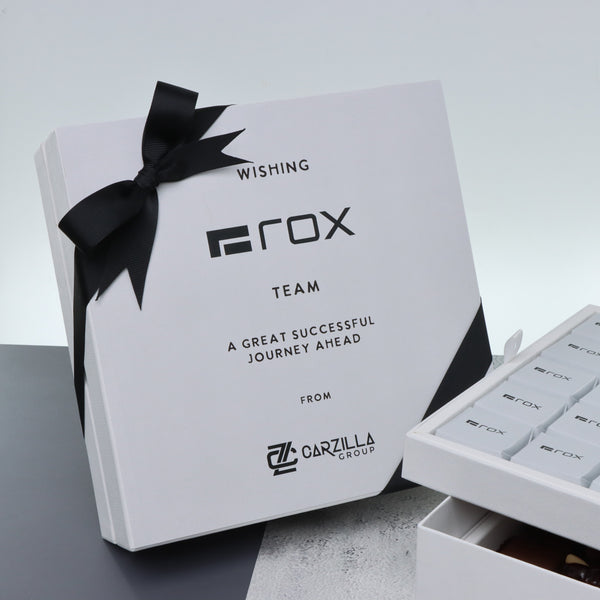 Corporate customized premium chocolate 2-layer hard box