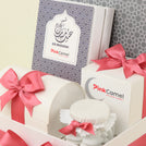 Corporate customized Eid Mubarak designed premium chocolate & sweets medium hamper