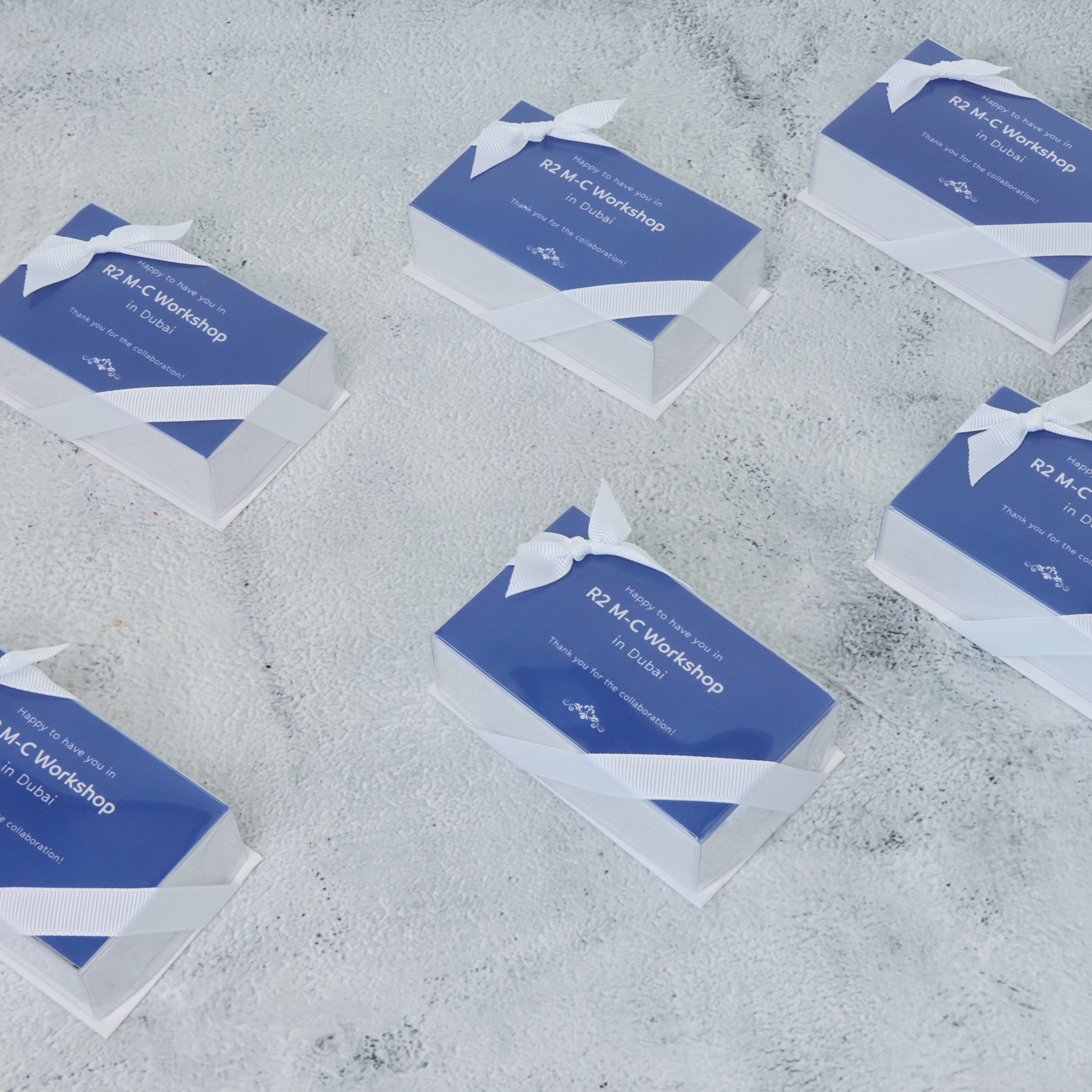 Set of 20 corporate customized premium chocolate & dates view top box