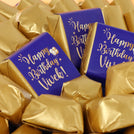 Happy birthday designed premium chocolate round leather tray