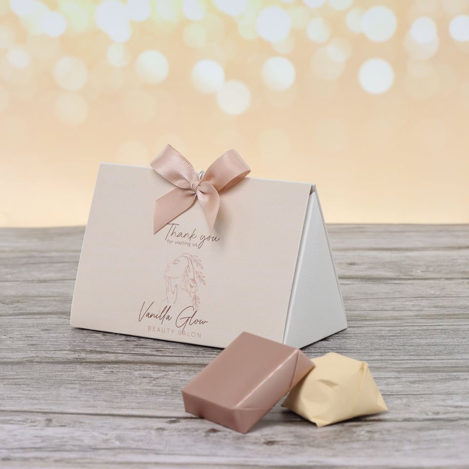 Corporate customized chocolate triangle box