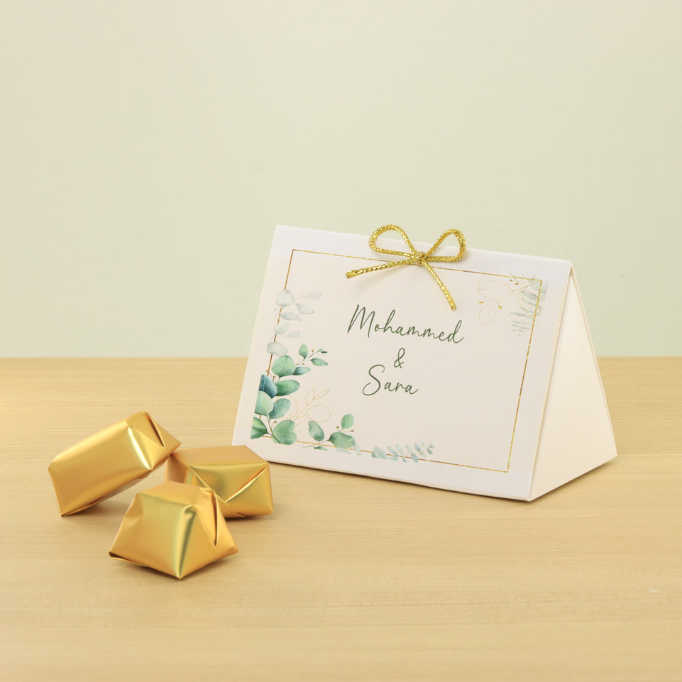 Set of 20 Bridal tree designed premium chocolate triangle box
