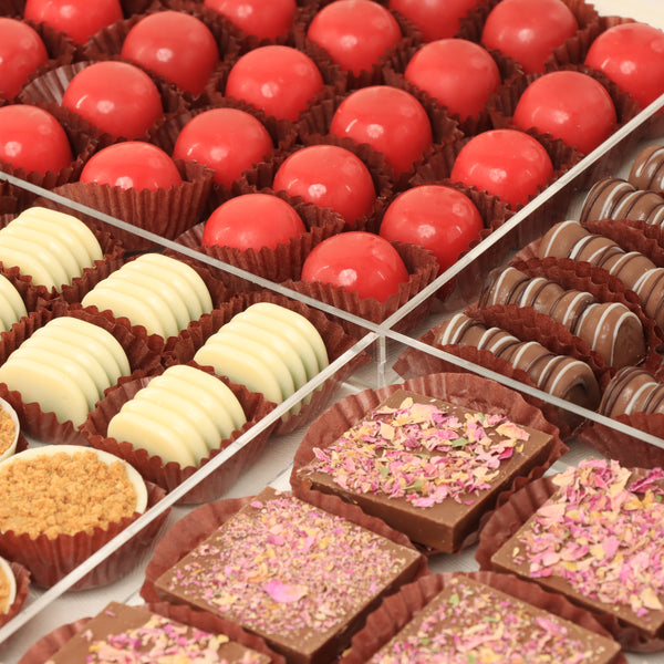 Ramadan designed premium chocolate & sweets large leather tray