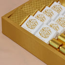 Ramadan designed chocolate medium leather tray