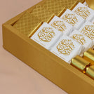 Ramadan designed chocolate medium leather tray