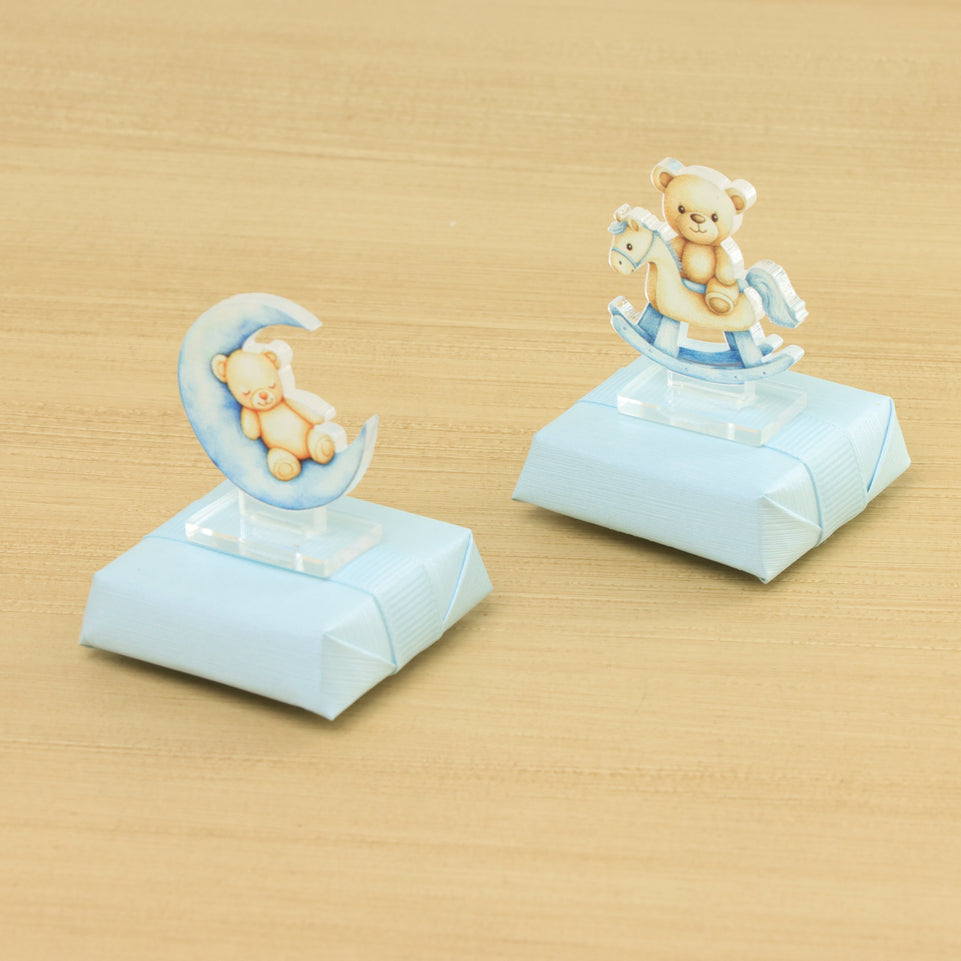 Baby teddy acrylic decorated premium loose chocolate