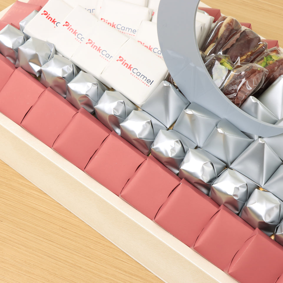 Corporate customized premium chocolate medium leather tray