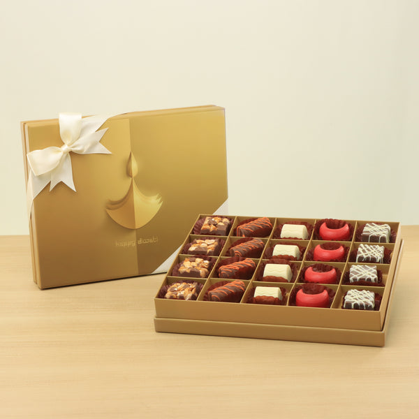 Diwali designed 20 piece premium chocolate printed hard box