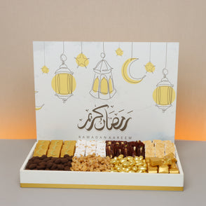 Ramadan Kareem lantern designed choco...