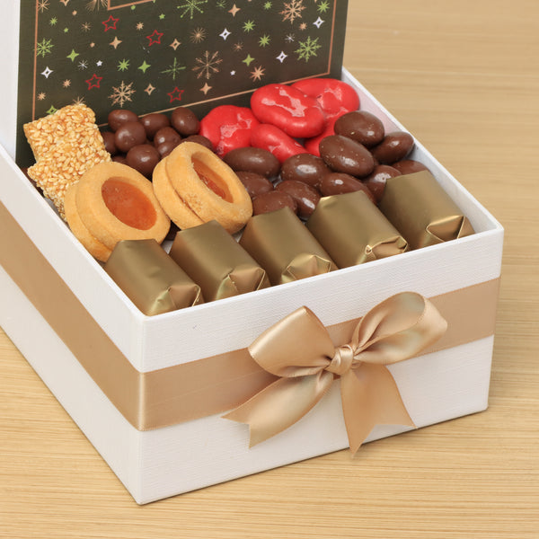Season Greetings designed premium chocolate & sweets small hamper