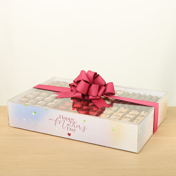 Happy mother's day designed premium chocolate double acrylic large tray