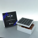 Corporate customized premium chocolate 2-layer hard box