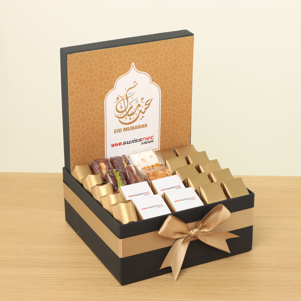 Corporate customized premium chocolate , nuts & sweets medium hamper