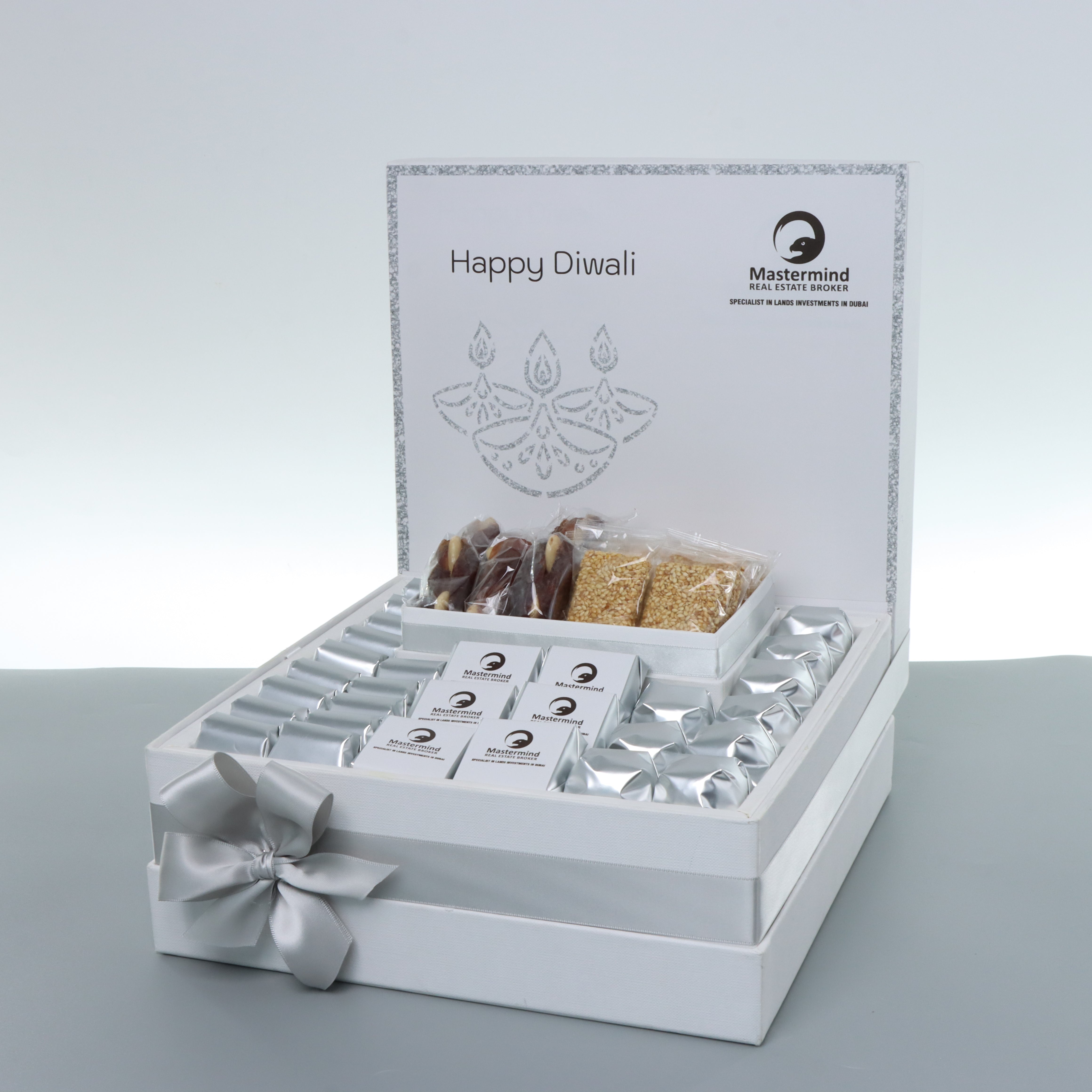 Corporate customized diwali designed premium chocolate & sweet large hamper
