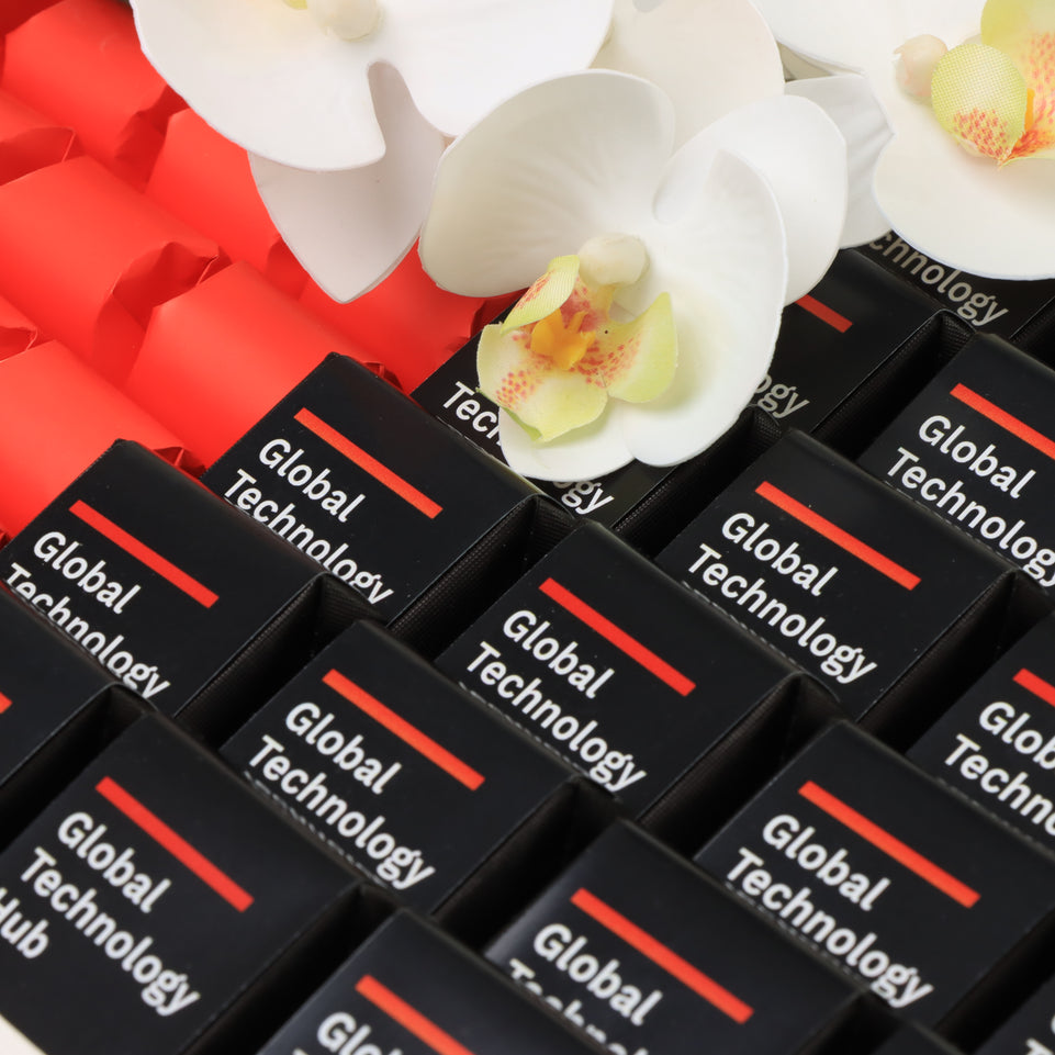 Corporate customized premium chocolate medium leather tray