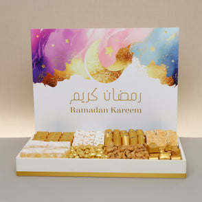 Ramadan kareem pastel designed chocol...