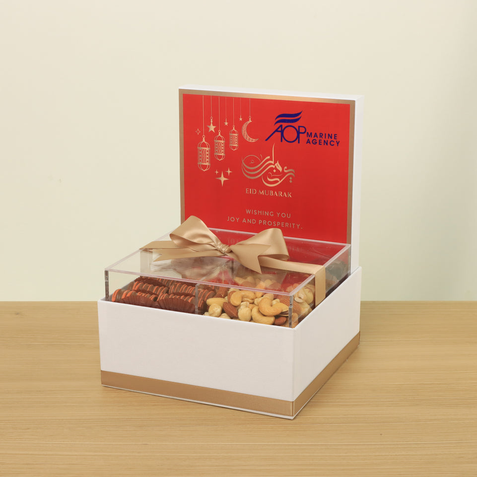 Corporate customized premium chocolate, nuts & sweets small hamper