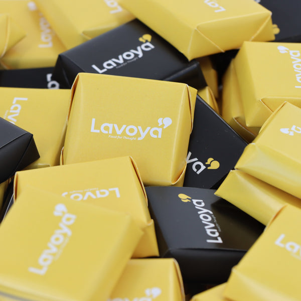 Corporate branded premium chocolate glass bowl