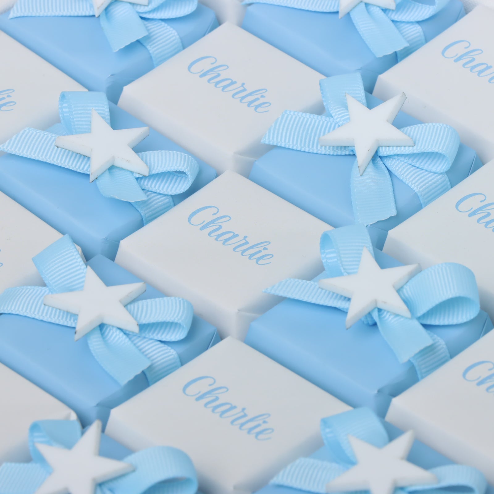 Baby boy personalized acrylic decorated chocolate large hamper