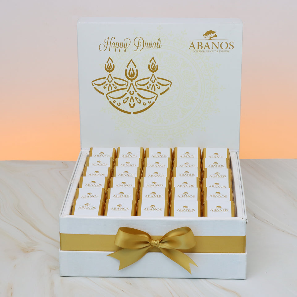 Corporate diwali designed branded chocolate large hamper