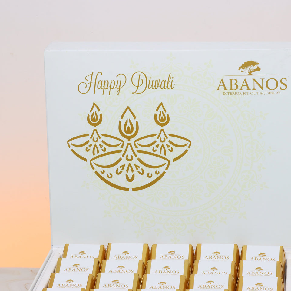 Corporate diwali designed branded chocolate large hamper