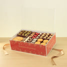 Christmas designed premium chocolate acrylic medium tray
