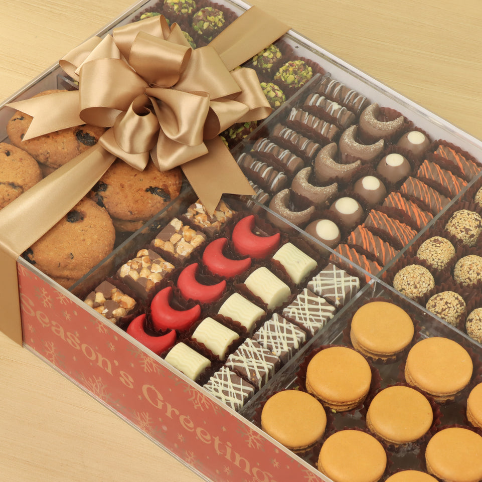 Christmas designed premium chocolate & sweets acrylic large tray