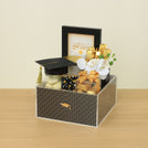 Graduation designed premium chocolate double acrylic hamper