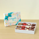 Congrats colored bubble designed 12P premium chocolate hard box