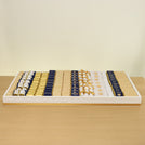 Graduation designed premium chocolate large leather tray