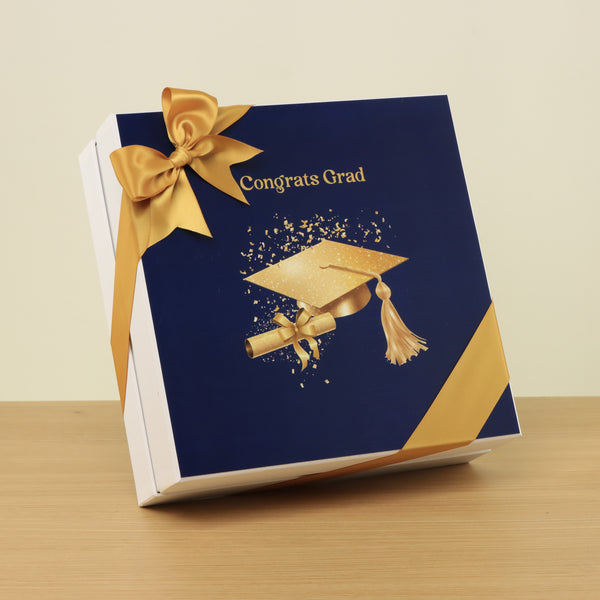 Graduation designed premium chocolate 2-layer hard box