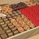 Premium chocolate & sweets large leather tray