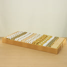 Graduation designed premium chocolate large leather tray