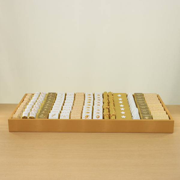 Graduation designed premium chocolate large leather tray