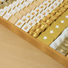 Graduation designed premium chocolate large leather tray