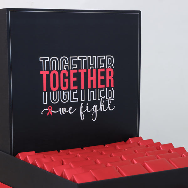 Together we fight designed premium chocolate large hamper