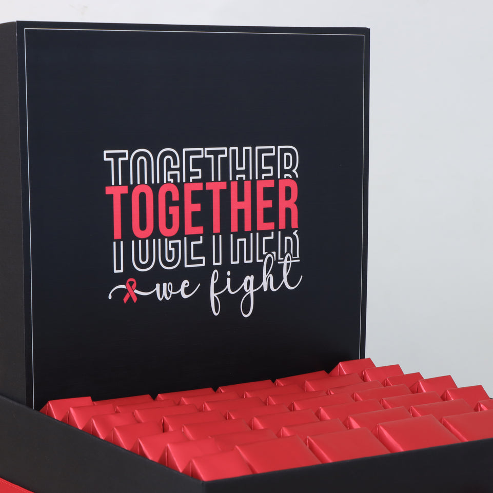Together we fight designed premium chocolate large hamper