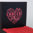 Cancer support awareness designed premium chocolate large hamper