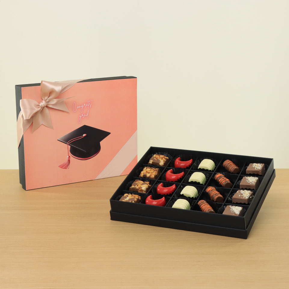 Graduation designed premium chocolate 20P hard box