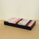 Graduation designed premium chocolate medium leather tray with backdrop