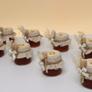 Set of 20 Rustic Baby design decorated honey jar