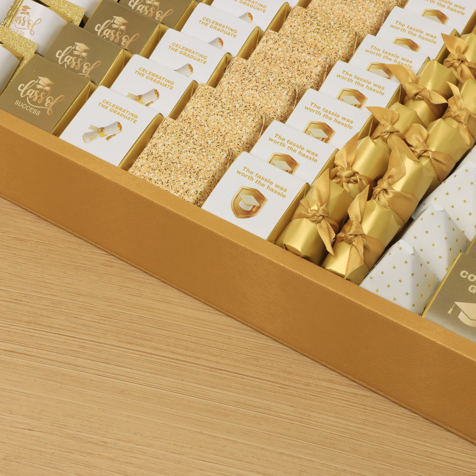 Graduation designed premium chocolate medium leather tray