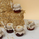 Set of 20 Rustic Baby design decorated honey jar