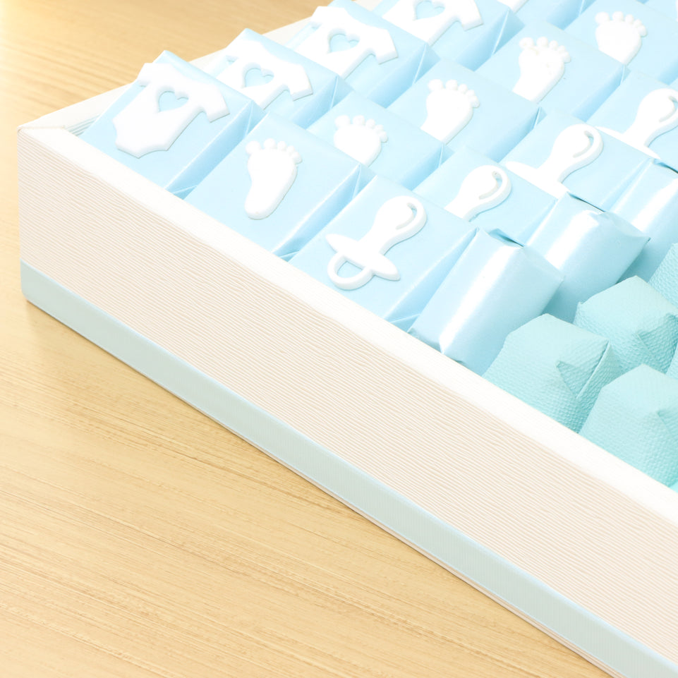 Baby Customized & Acrylic Decorated Chocolate Large Leather Tray