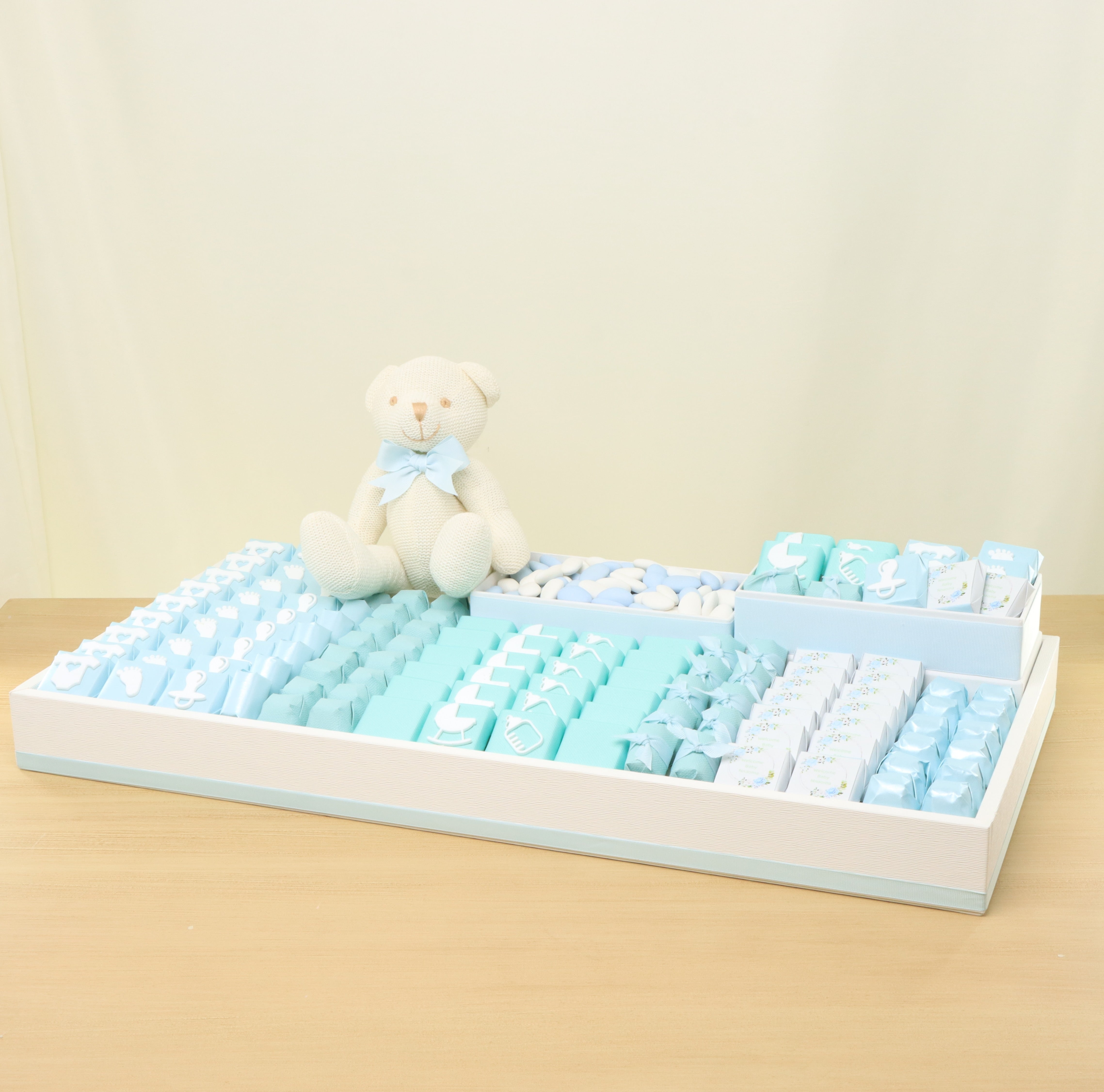 Baby Customized & Acrylic Decorated Chocolate Large Leather Tray