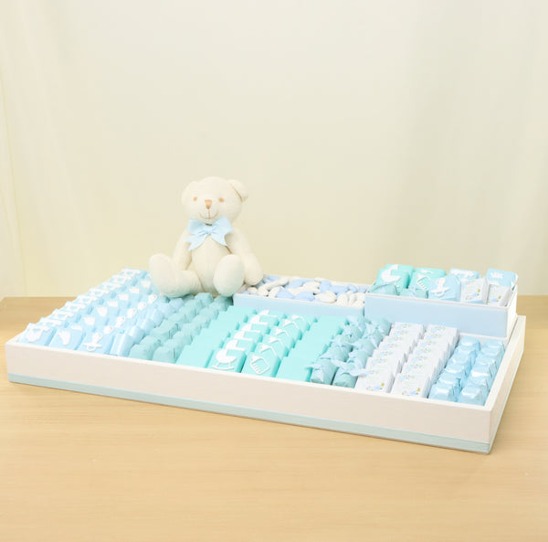 Baby Customized & Acrylic Decorated Chocolate Large Leather Tray