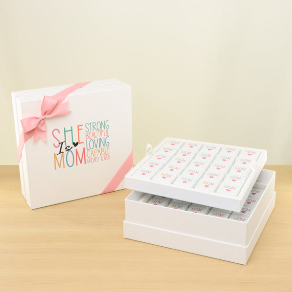 Mother's day premium chocolate 2-layer hard box